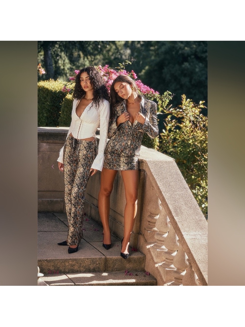 House of CB VANI Snake Print Fitted Jacket - Picture 9 of 16